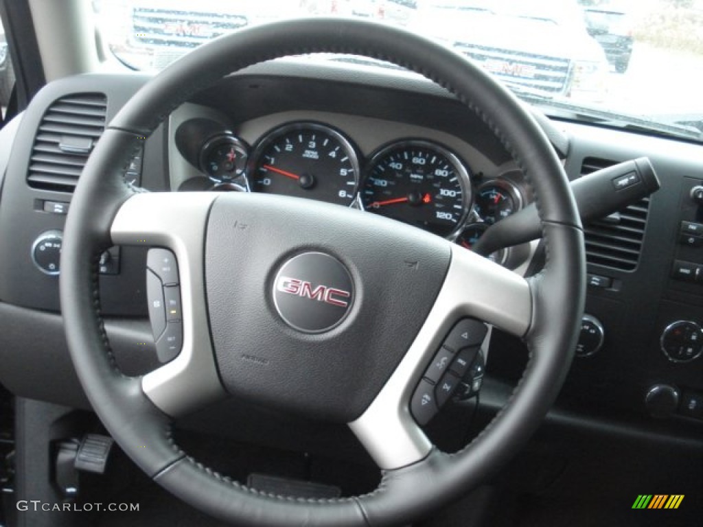 2013 Sierra 1500 SLE Extended Cab 4x4 - Onyx Black / Ebony photo #18