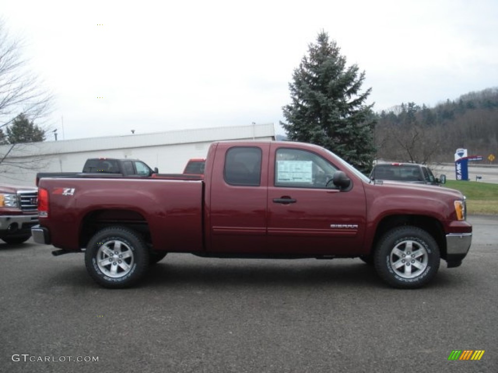 2013 Sierra 1500 SLE Extended Cab 4x4 - Sonoma Red Metallic / Ebony photo #5