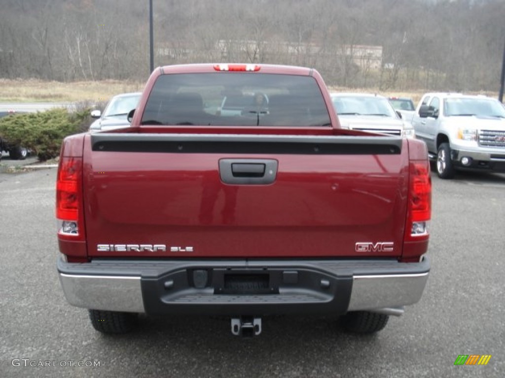 2013 Sierra 1500 SLE Extended Cab 4x4 - Sonoma Red Metallic / Ebony photo #7