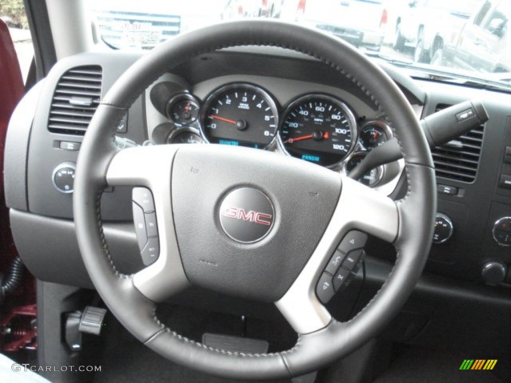2013 Sierra 1500 SLE Extended Cab 4x4 - Sonoma Red Metallic / Ebony photo #18