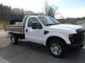 2008 Oxford White Ford F350 Super Duty XL Regular Cab Utility Truck  photo #3