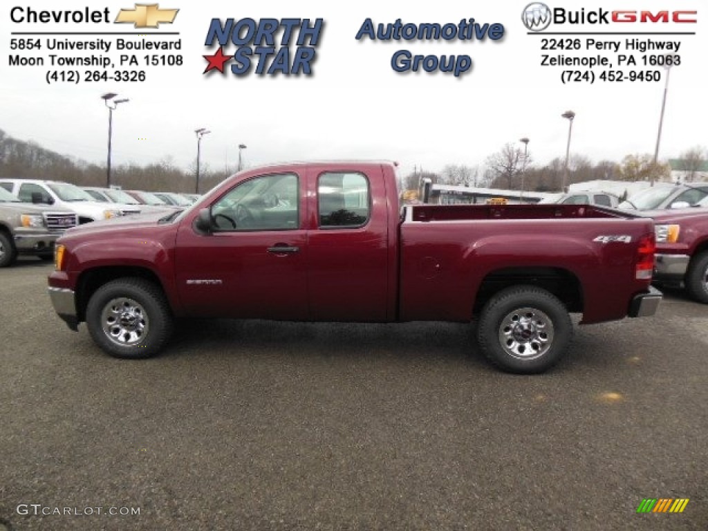 2013 Sierra 1500 Extended Cab 4x4 - Sonoma Red Metallic / Dark Titanium photo #1