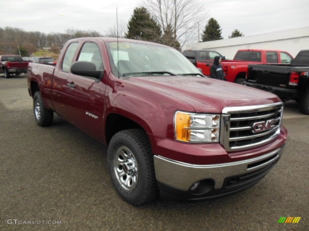2013 Sierra 1500 Extended Cab 4x4 - Sonoma Red Metallic / Dark Titanium photo #4
