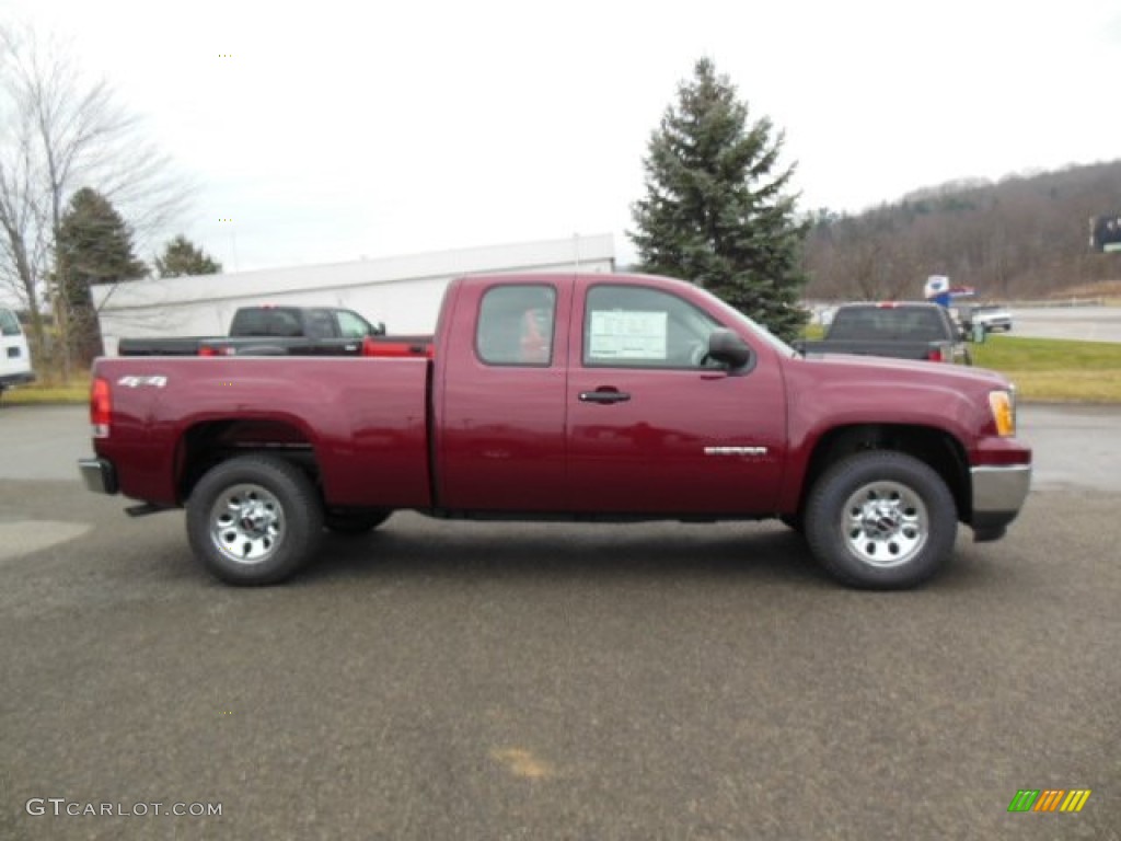 2013 Sierra 1500 Extended Cab 4x4 - Sonoma Red Metallic / Dark Titanium photo #5