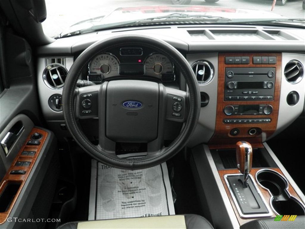 2007 Ford Expedition EL Eddie Bauer Charcoal Black/Camel Dashboard Photo #73901004