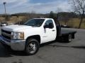 Summit White - Silverado 3500HD Work Truck Regular Cab 4x4 Chassis Photo No. 3