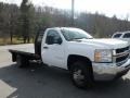 Summit White - Silverado 3500HD Work Truck Regular Cab 4x4 Chassis Photo No. 4