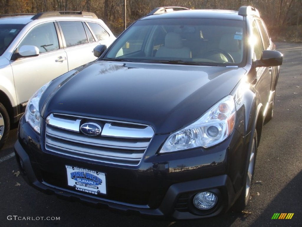 2013 Outback 2.5i Premium - Twilight Blue Metallic / Ivory photo #1