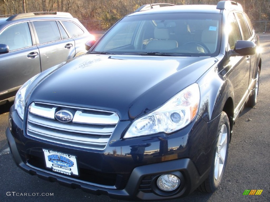 2013 Outback 2.5i Premium - Twilight Blue Metallic / Ivory photo #1