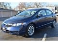 2009 Royal Blue Pearl Honda Civic EX Sedan  photo #3