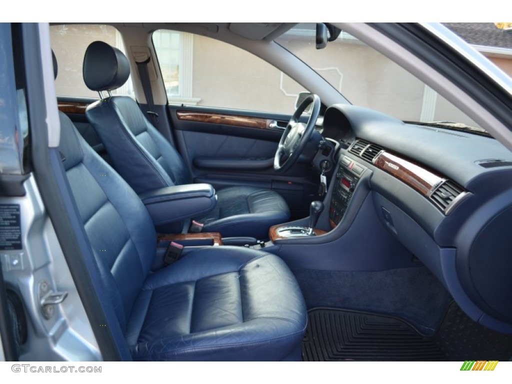 Royal Blue Interior 2000 Audi A6 2.7T quattro Sedan Photo #73903221
