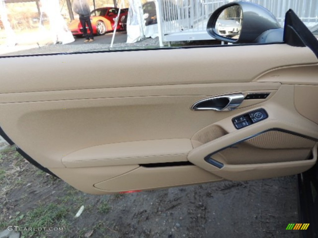 2013 Porsche 911 Carrera Cabriolet Luxor Beige Door Panel Photo #73904276