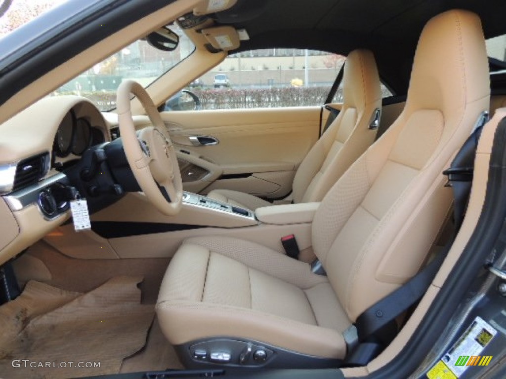 Luxor Beige Interior 2013 Porsche 911 Carrera Cabriolet Photo #73904300