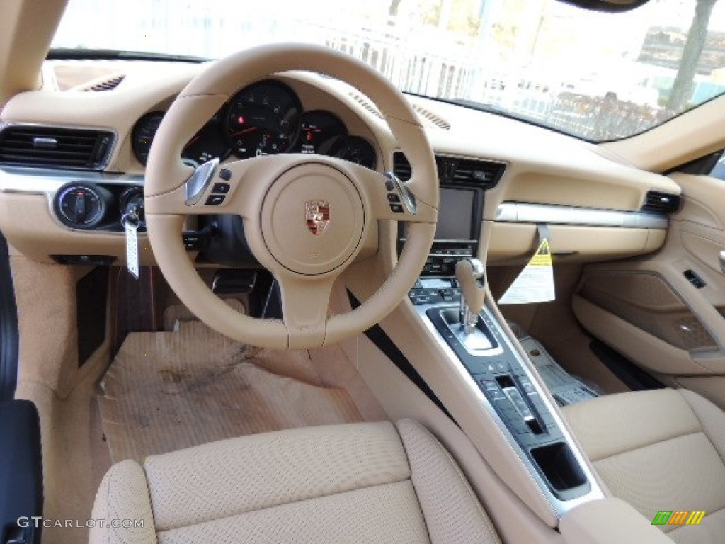 Luxor Beige Interior 2013 Porsche 911 Carrera Cabriolet Photo #73904311