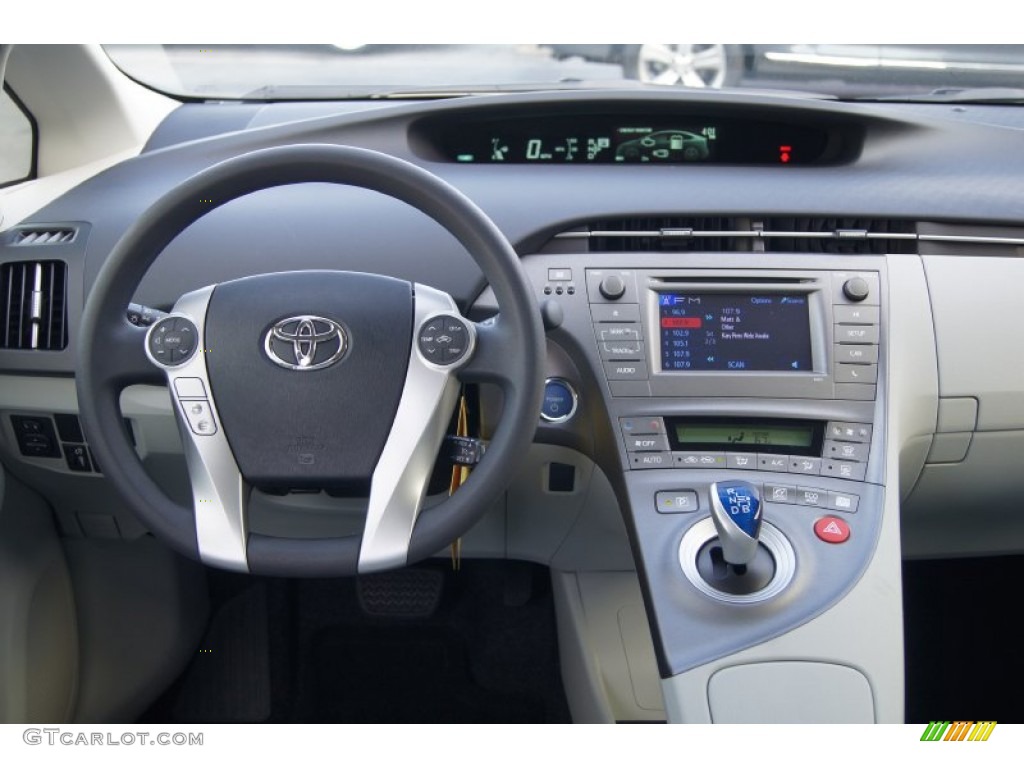 2013 Toyota Prius Two Hybrid Misty Gray Dashboard Photo #73904585