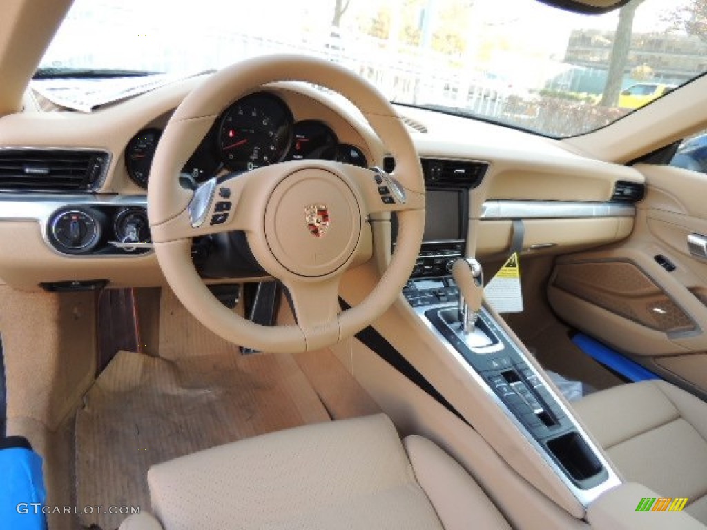 2013 Porsche 911 Carrera Coupe Luxor Beige Dashboard Photo #73904754