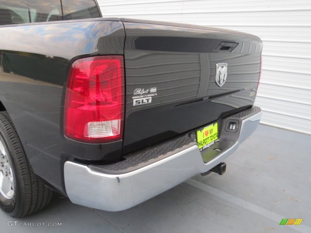 2010 Ram 1500 SLT Quad Cab - Brilliant Black Crystal Pearl / Dark Slate/Medium Graystone photo #20