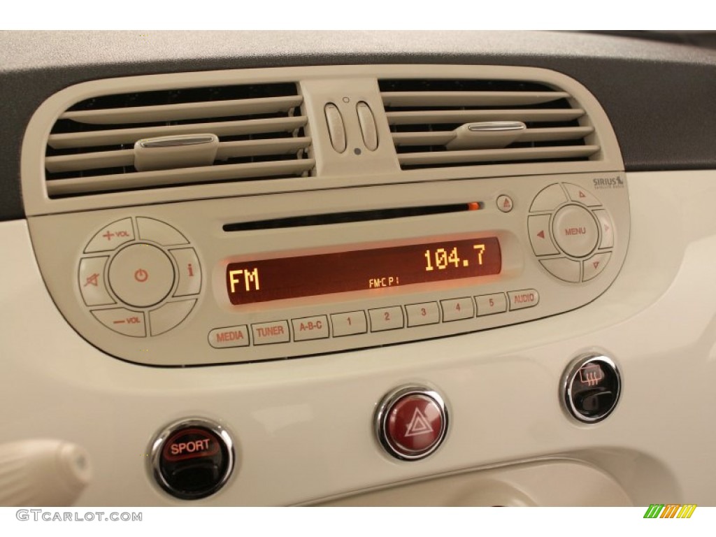 2012 Fiat 500 Pop Audio System Photo #73908229