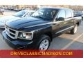 2008 Brilliant Black Dodge Dakota SXT Crew Cab 4x4  photo #1