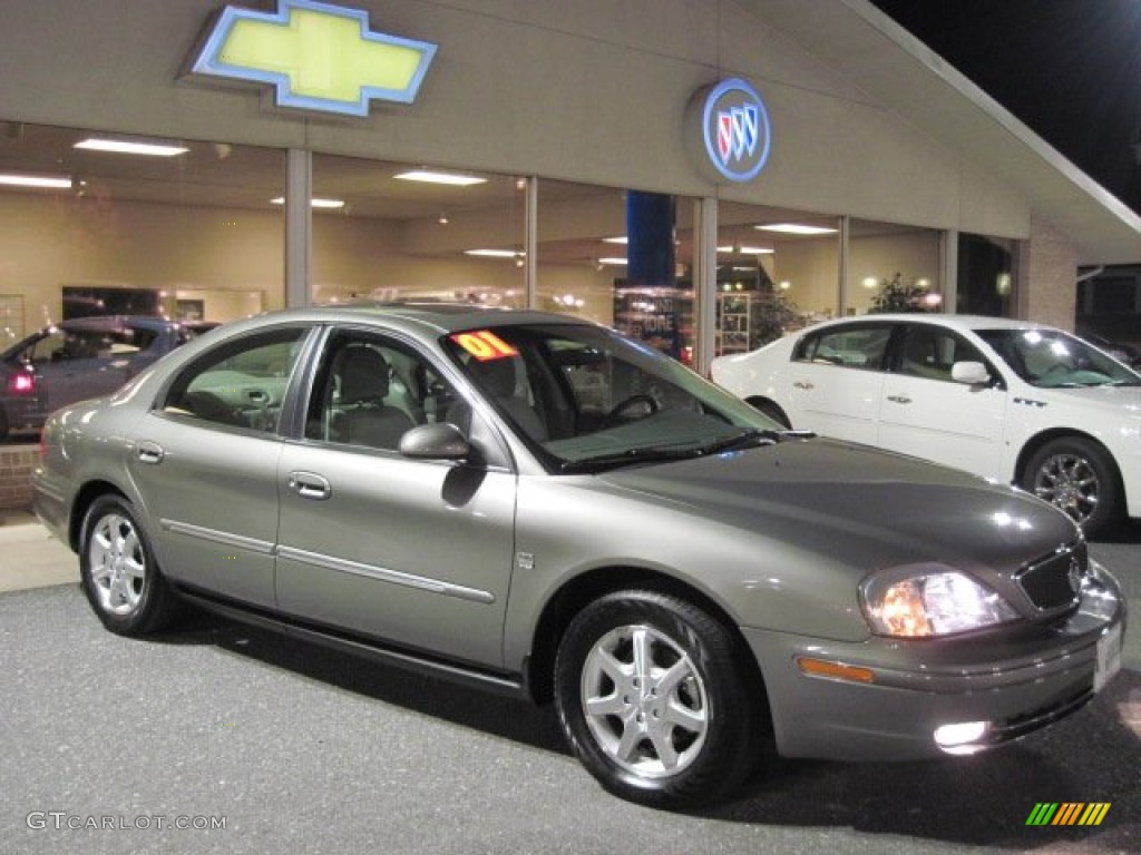 2001 Sable LS Premium Sedan - Spruce Green Metallic / Medium Parchment photo #1