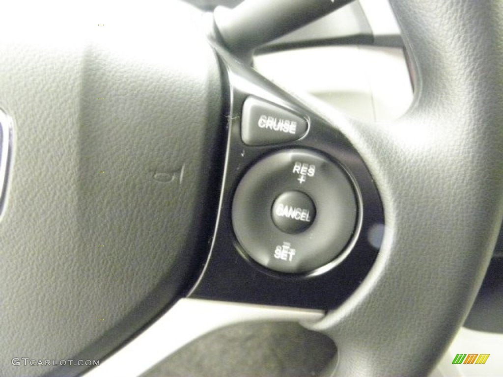 2012 Civic LX Coupe - Polished Metal Metallic / Gray photo #14
