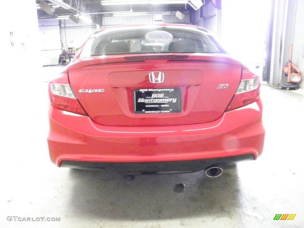 2012 Civic Si Sedan - Rallye Red / Black photo #6