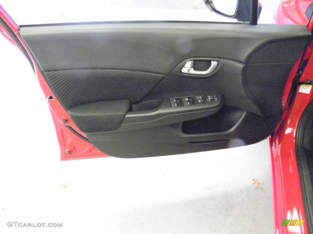 2012 Civic Si Sedan - Rallye Red / Black photo #9