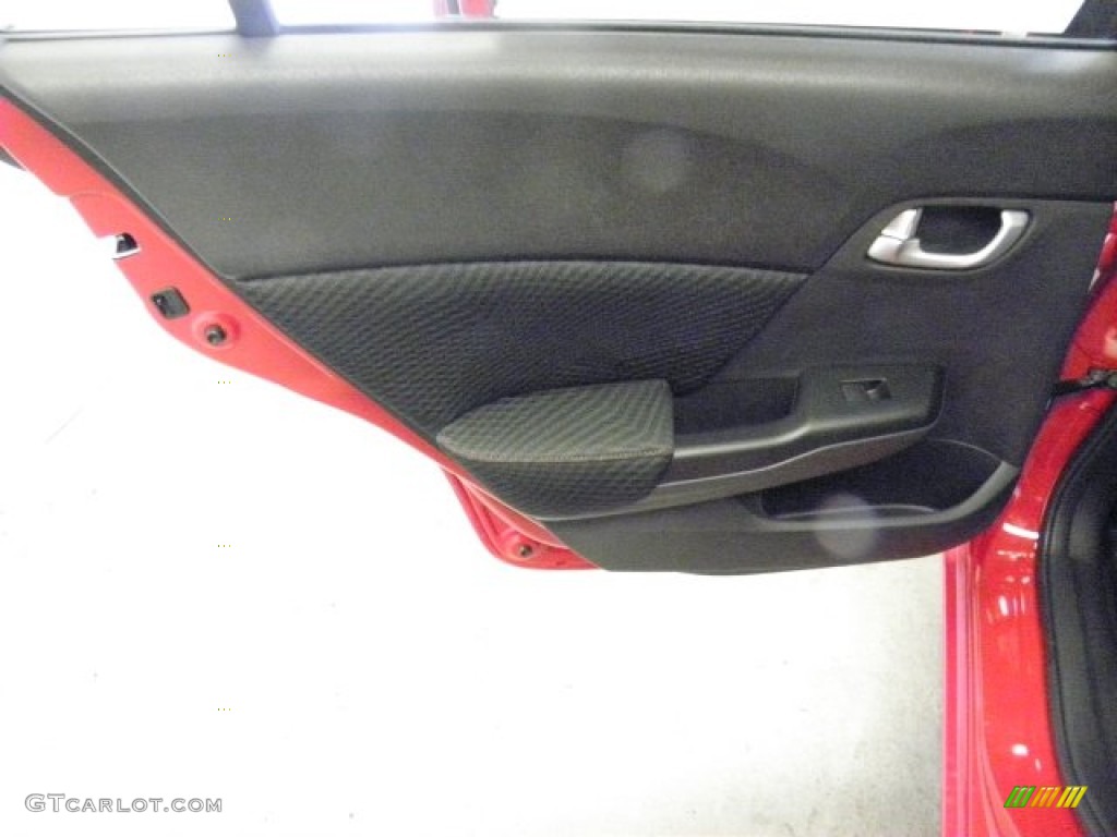 2012 Civic Si Sedan - Rallye Red / Black photo #15