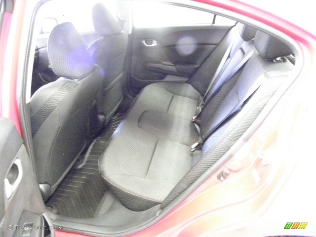 2012 Civic Si Sedan - Rallye Red / Black photo #16