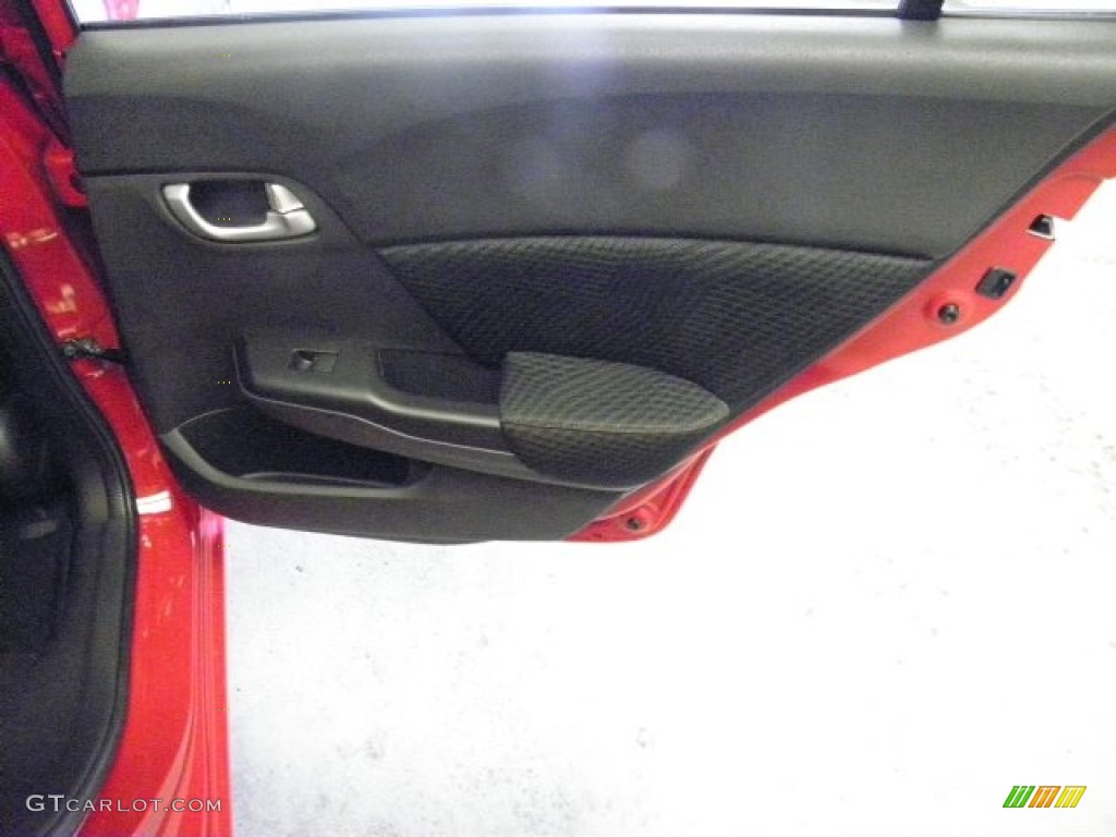 2012 Civic Si Sedan - Rallye Red / Black photo #18