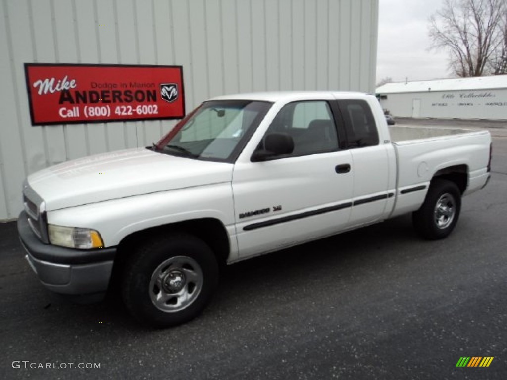 1999 Ram 1500 SLT Extended Cab - Bright White / Mist Gray photo #1