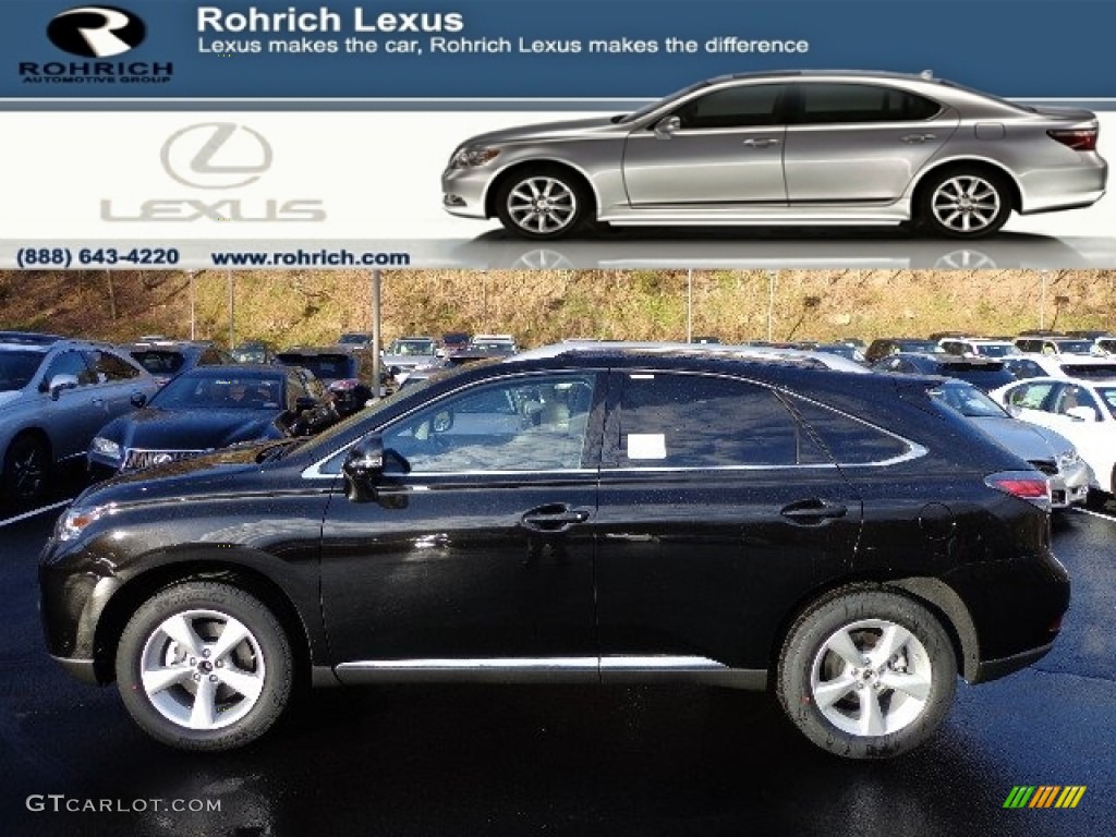 2013 RX 350 AWD - Stargazer Black / Black/Ebony Birds Eye Maple photo #1