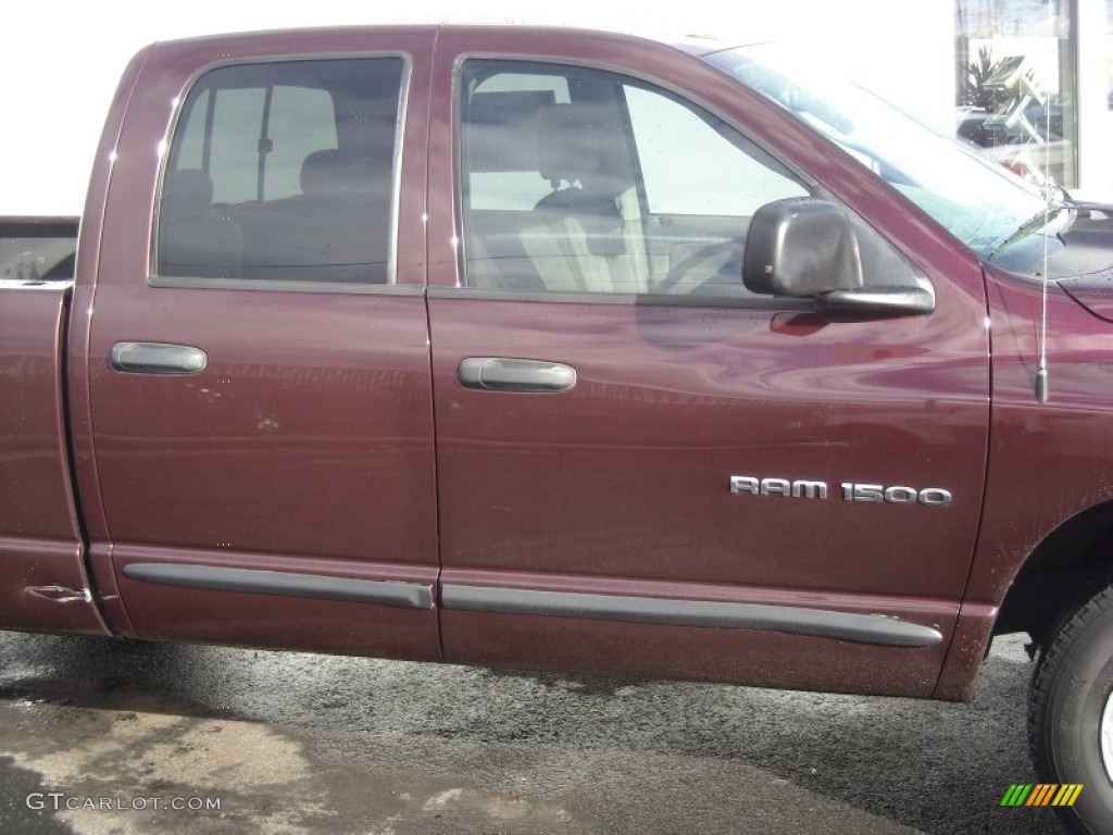 2004 Ram 1500 SLT Quad Cab - Deep Molten Red Pearl / Taupe photo #10