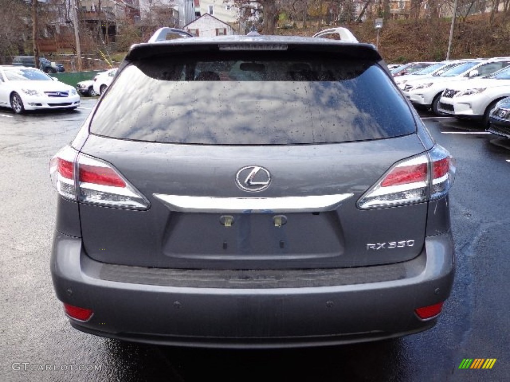 2013 RX 350 AWD - Nebula Gray Pearl / Black/Ebony Birds Eye Maple photo #3