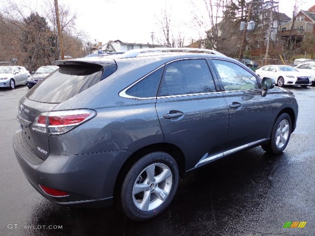 2013 RX 350 AWD - Nebula Gray Pearl / Black/Ebony Birds Eye Maple photo #4