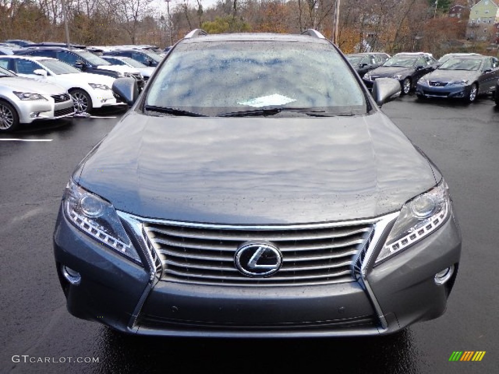 2013 RX 350 AWD - Nebula Gray Pearl / Black/Ebony Birds Eye Maple photo #7