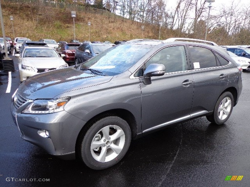 2013 RX 350 AWD - Nebula Gray Pearl / Black/Ebony Birds Eye Maple photo #8