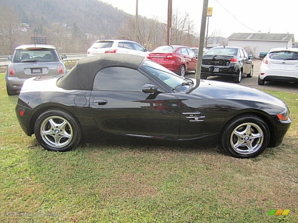 2003 Z4 2.5i Roadster - Jet Black / Black photo #7