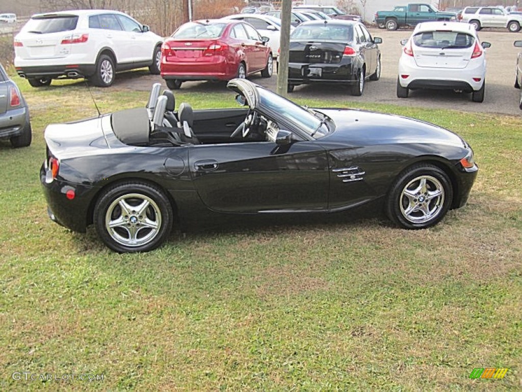 2003 Z4 2.5i Roadster - Jet Black / Black photo #19