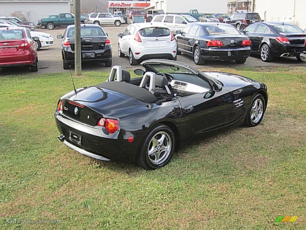 2003 Z4 2.5i Roadster - Jet Black / Black photo #20