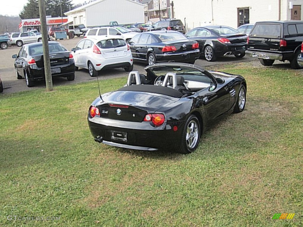 2003 Z4 2.5i Roadster - Jet Black / Black photo #21