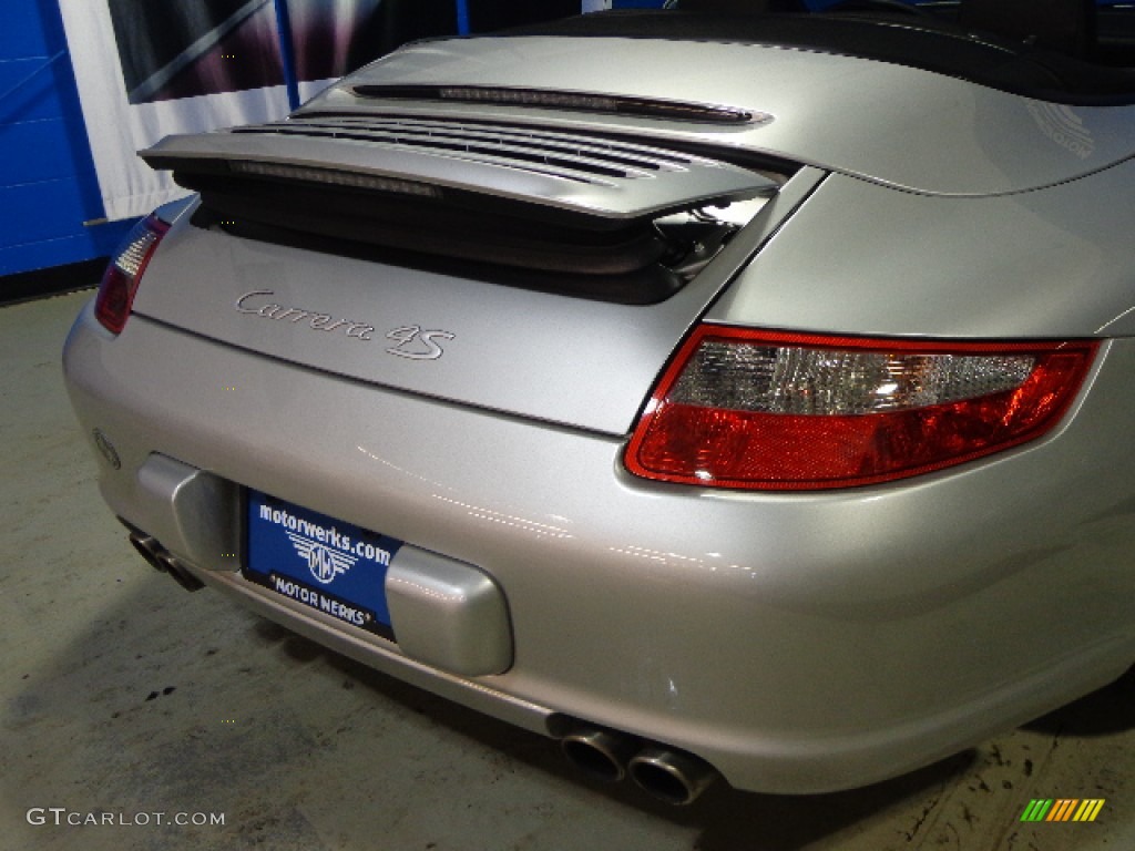 2008 911 Carrera 4S Cabriolet - Arctic Silver Metallic / Black Full Leather photo #26