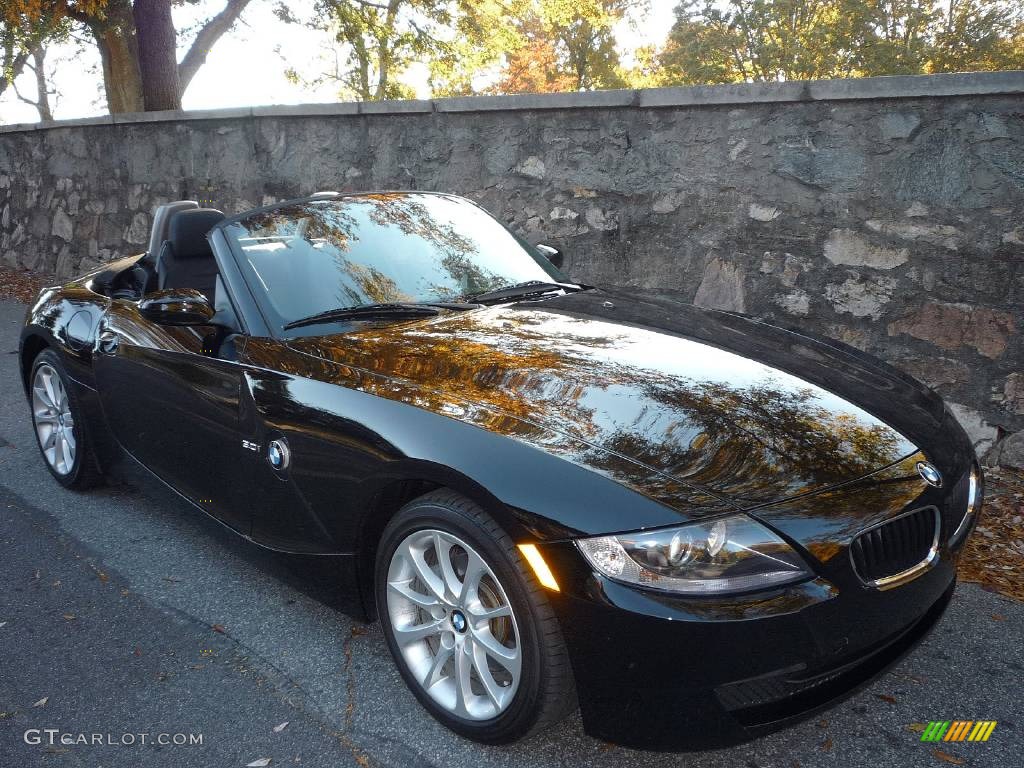 2006 Z4 3.0i Roadster - Jet Black / Black photo #1