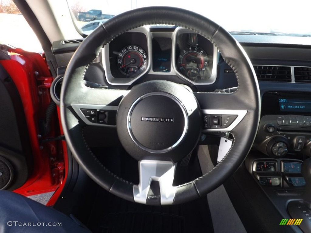 2011 Chevrolet Camaro SS/RS Coupe Black Steering Wheel Photo #73916579
