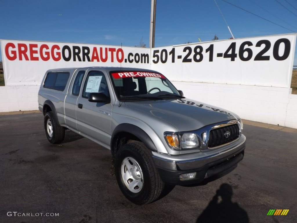 2003 Tacoma V6 Xtracab 4x4 - Lunar Mist Silver Metallic / Charcoal photo #1