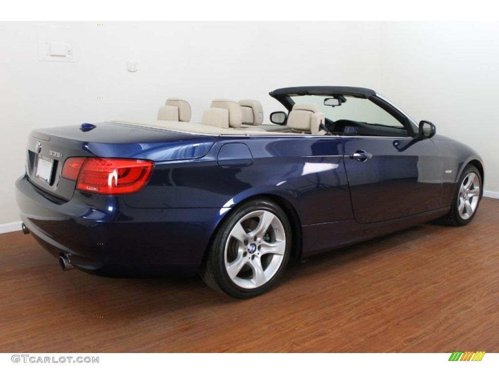 2011 3 Series 335i Convertible - Deep Sea Blue Metallic / Cream Beige photo #7
