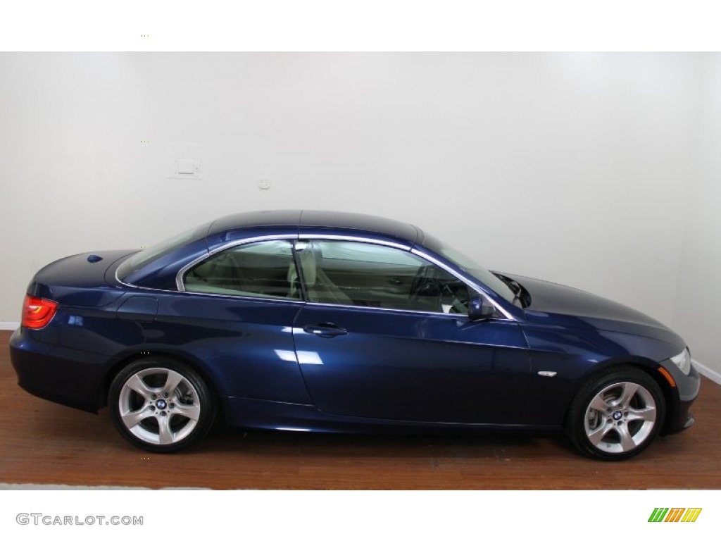 2011 3 Series 335i Convertible - Deep Sea Blue Metallic / Cream Beige photo #10