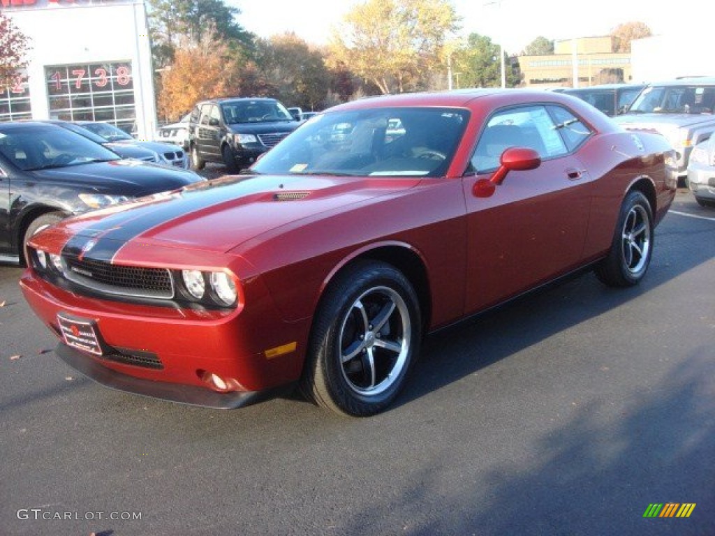 Inferno Red Crystal Pearl 2010 Dodge Challenger SE Exterior Photo #73918685