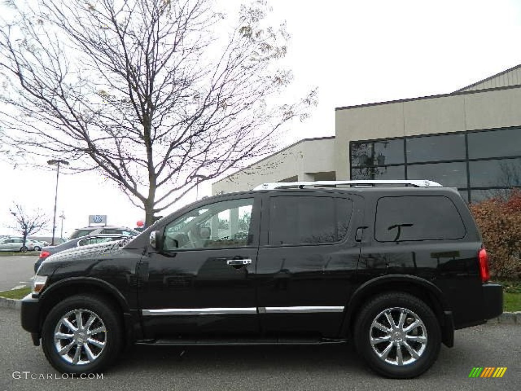 Liquid Onyx Black 2010 Infiniti QX 56 4WD Exterior Photo #73919078