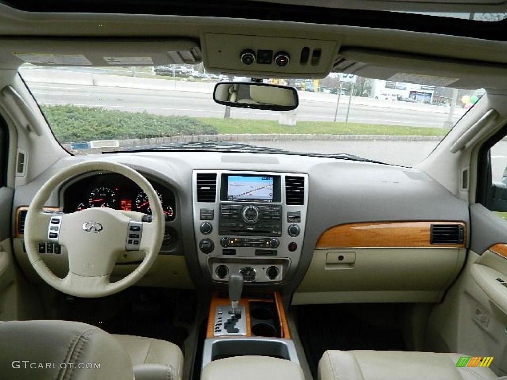 2010 Infiniti QX 56 4WD Wheat Dashboard Photo #73919252
